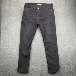 Levi Strauss Signature Mens Slim Fit Black Denim Jeans W36 L30‎